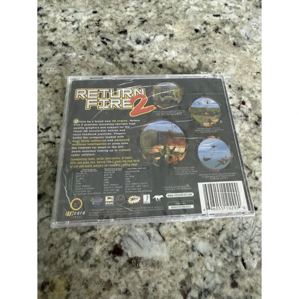 Return Fire 2 PC Windows 95 CD-ROM Ripcord Games Retro Vehicular Combat Game New